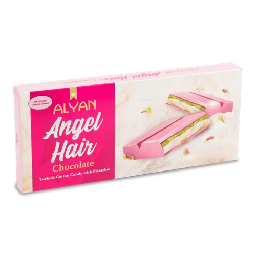 Шоколад рожевий з кремом фісташки та турецькою халвою Alyan к/у, 160г