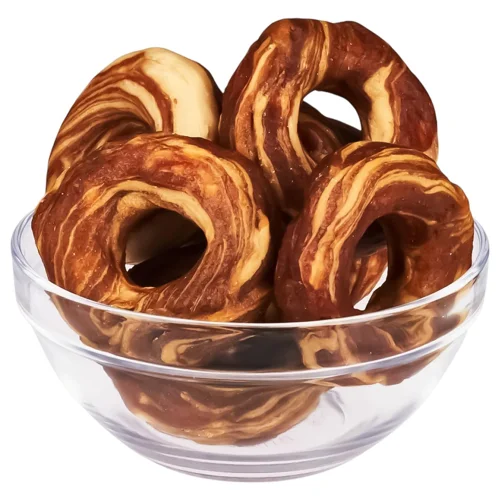 Ласощі для собак AnimAll Snack качине філе на кільці з пресованої шкіри 500г