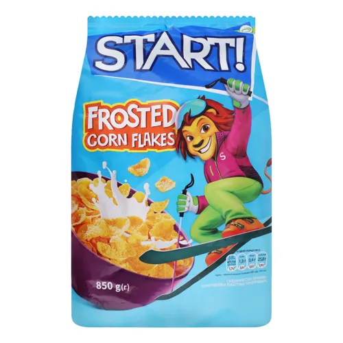 Пластівці кукурудзяні глазуровані Start! м/у 850г