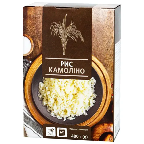 Рис Fine Life Камоліно в пакетах 100г х 4шт