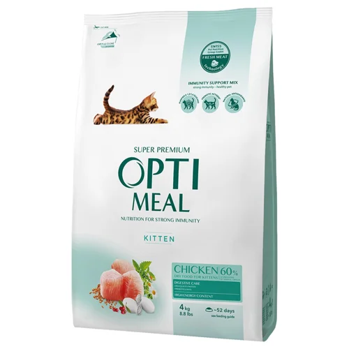 Корм сухий Optimeal з куркою для кошенят 4кг