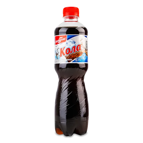 Безалкогольний Напій Сильногазований Соковмісний Безкалорійний На Ароматизаторах Кола, п/пл 0.5л