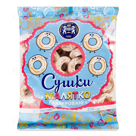 Сушки Кулиничі Малятко глазуровані, 270г