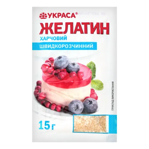 Желатин харчовий швидкорозчинний Украса м/у 15г