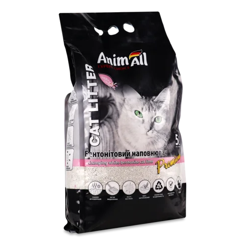 Наповнювач Туалетний Бентонітовий Premium AnimAll, Вищого ґатунку, 5л