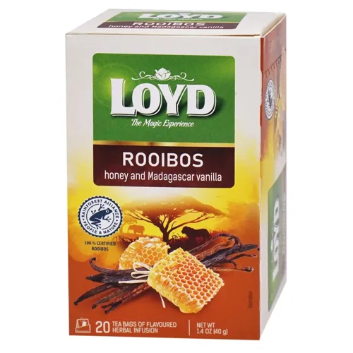 Чай Loyd Ройбос з медом і мадагаскарською ваніллю 2г*20шт