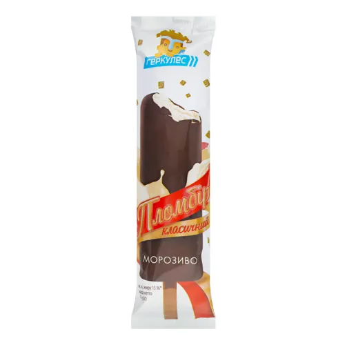 Морозиво 15% Пломбір Класичний Геркулес м/у 75г