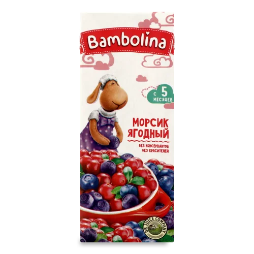 Морс Ягідний Для Дітей Від 5 Міс, Т/П, 0.2л