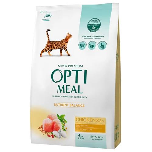 Корм сухий Optimeal з куркою для котів 4кг