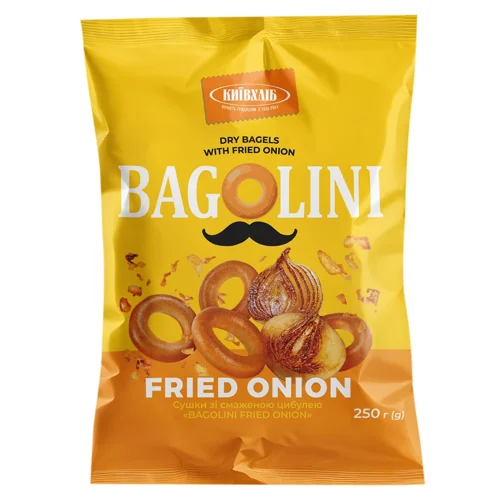 Сушки Київхліб Bagolini зі смаженою цибулею 250г