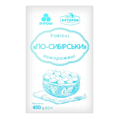 Равіолі По-Сибірськи Хуторок 450г
