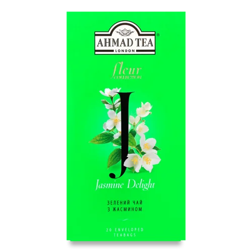 Чай Зелений Вищого Ґатунку З Жасмином В Пакетиках, 20 Х 1.8 Г