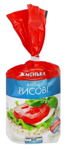 Хлібці хрусткі рисові Крекерси Жменька м/у 100г