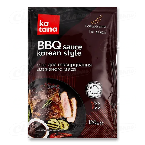 Соус Katana BBQ Korean Style для глазурування смаженого м'яса, 120г