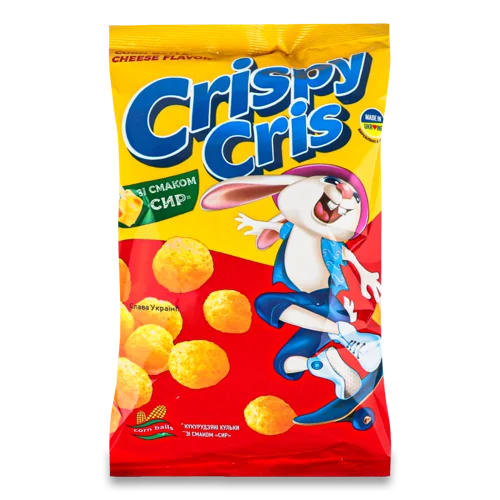 Кульки Кукурудзяні Сирні Crispy Cris, в/ґ, 55г
