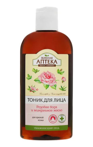 Засіб для Зрілої Шкіри Тонік Розова Вода і Мигдальна Олія, 200мл