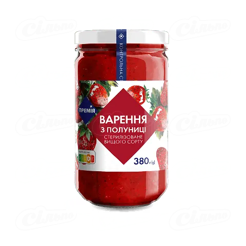 Варення «Премія»® з полуниці, 380г