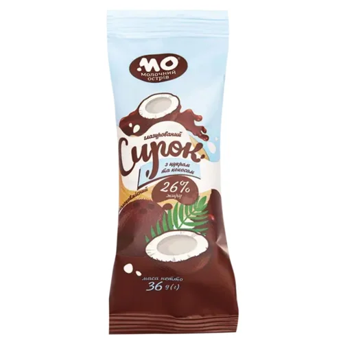 Сирок глазурований Молочний Острів кокос 26% 6*36г