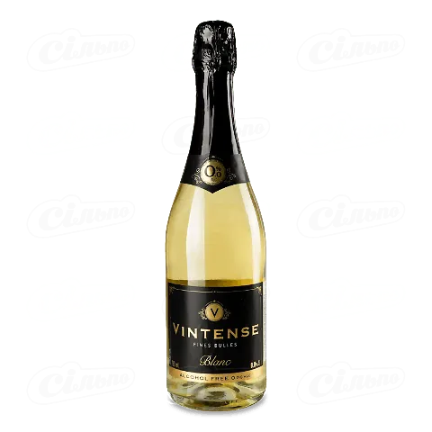 Вино ігристе Vintense Fines BullesBlanc безалкогольне, 0,75л