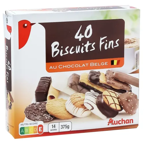 Тістечка Ашан 40 Тістечок Асорті 375г