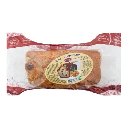 Кекс з горіхами Хлібодар м/у 250г