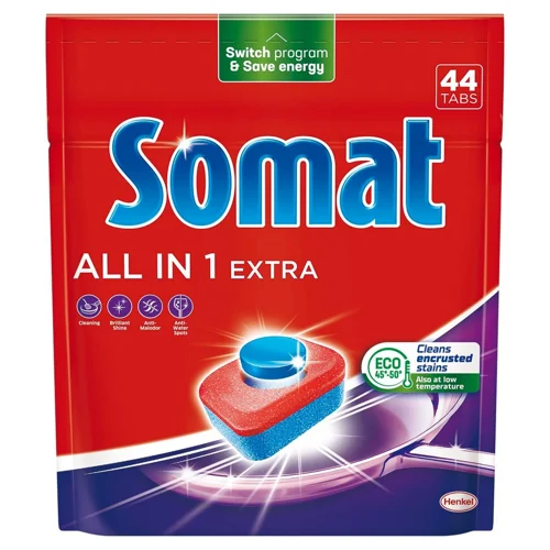 Таблетки для посудомийних машин Somat Extra All in One 44шт