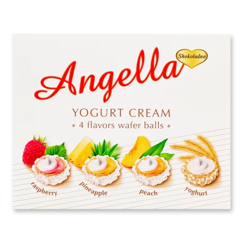 Цукерки Йогуртові Крем Angella, В/ґ, К/у 195г
