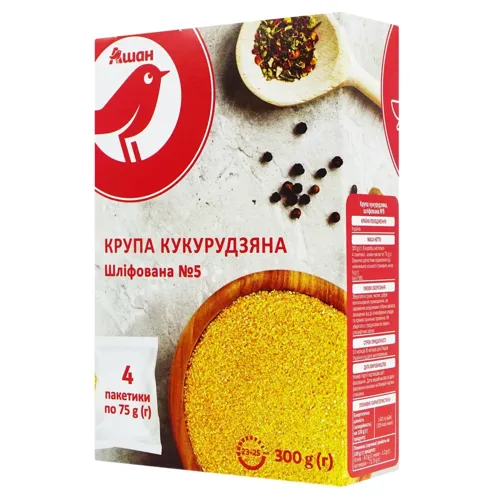 Крупа кукурудзяна Ашан 4шт*75г