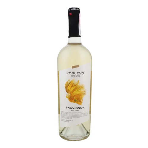 Вино 0.75л 9.5-14% біле сухе Sauvignon Koblevo пл