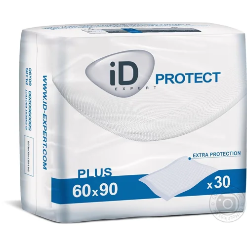 Пелюшки гігієнічні іD Protect Plus 60x90см 30шт