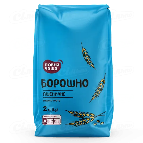 Борошно «Повна Чаша»® пшеничне вищого ґатунку, 2кг