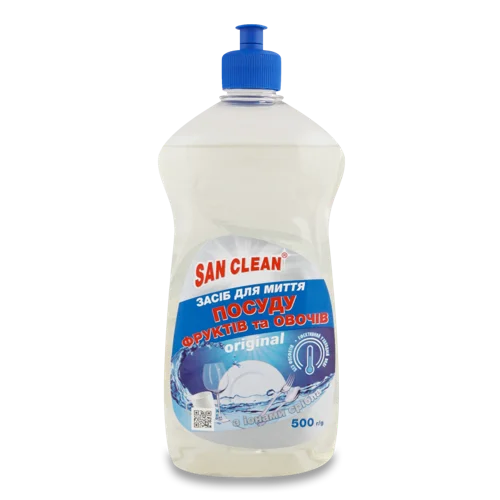 Засіб для Миття Посуду, Фруктів І Овочів Original San Clean, 500г