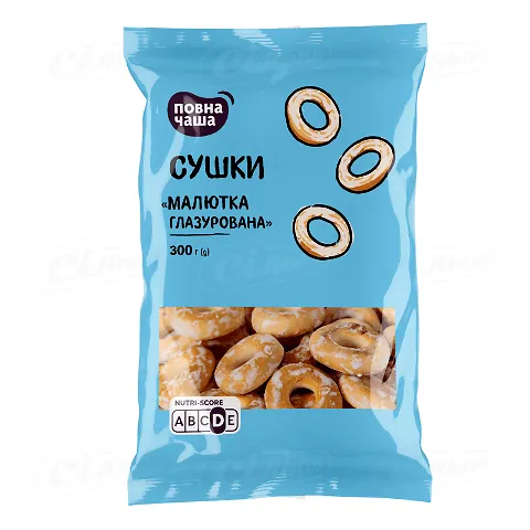 Сушки «Повна Чаша»® Малютка глазурована, 300г