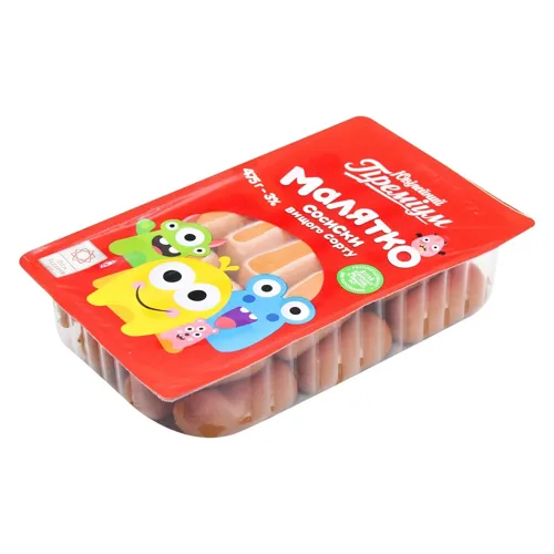 Сосиски Ювілейний Преміум Малятко вищого ґатунку 475г