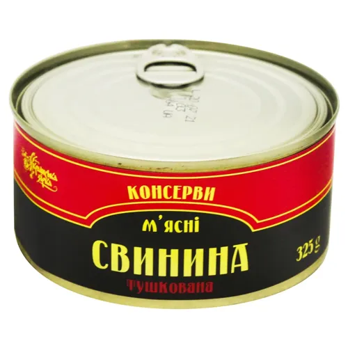 Свинина Українська Зірка тушкована 325г