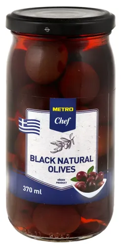 Оливки чорні з кісточкою Metro Chef с/б 350г
