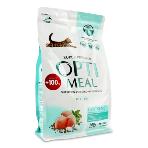 Корм для кошенят Optimeal з куркою сухий