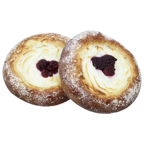 Ватрушка з сиром та вишнями 120г