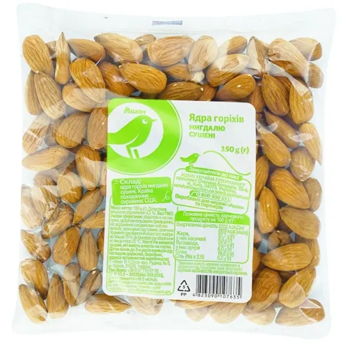 АШАН GB/МИГДАЛЬ СУШЕНИЙ 150Г