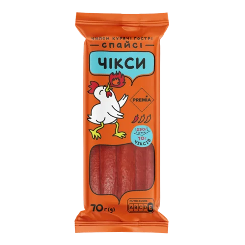 Чипси PREMIA Чікси Спайсі курячі