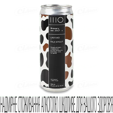 Пиво IIIO Brewery Linyvko темне нефільтроване, 330мл