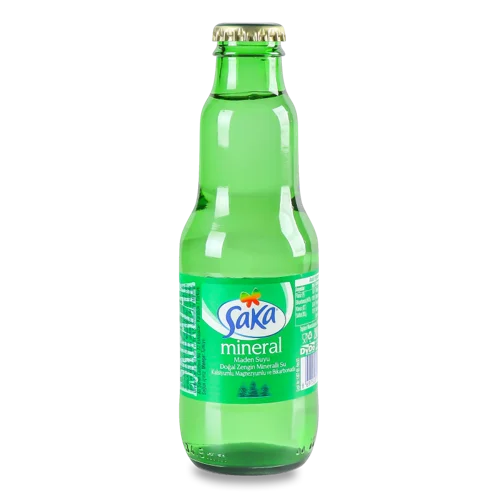 Мінеральна Вода Saka Негазована, Скляна Банка, 0.5 Л