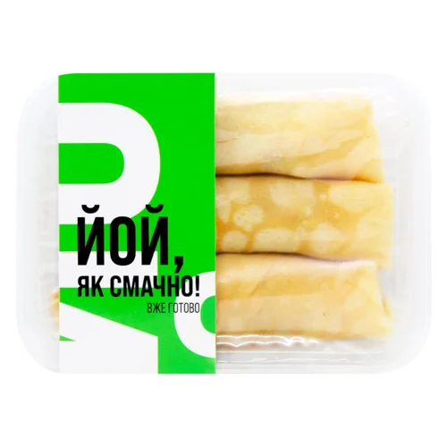 Млинці з печеними яблуками кг