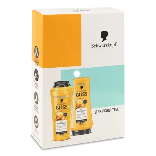 Косметичний Набір: Шампунь Oil Nutritive 250мл + Бальзам Oil Nutritive 200мл, в/к