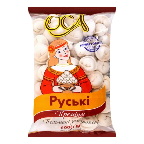 Пельмені Руські Преміум Оса м/у 600г