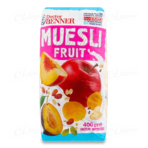 Мюслі Dr. Benner «Фруктові», 400г