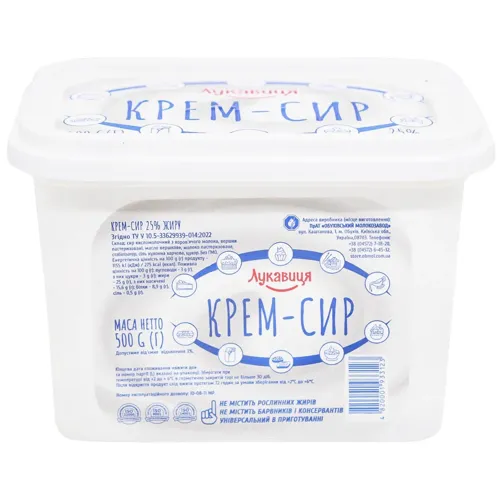 Крем-сир 25% 500г Лукавиця Лот