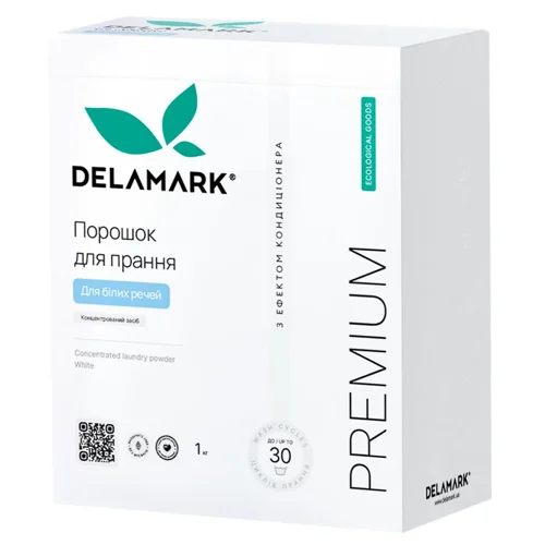 Пральний порошок DeLaMark Royal Powder White концентрат 1кг
