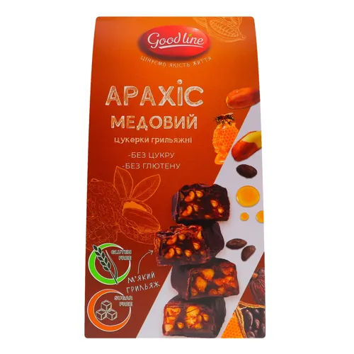 Цукерки грильяжні Арахіс медовий Good Line к/у 140г