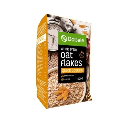 Пластівці 0,5 кг Dobele вівсяні дрібнозернові м/уп
